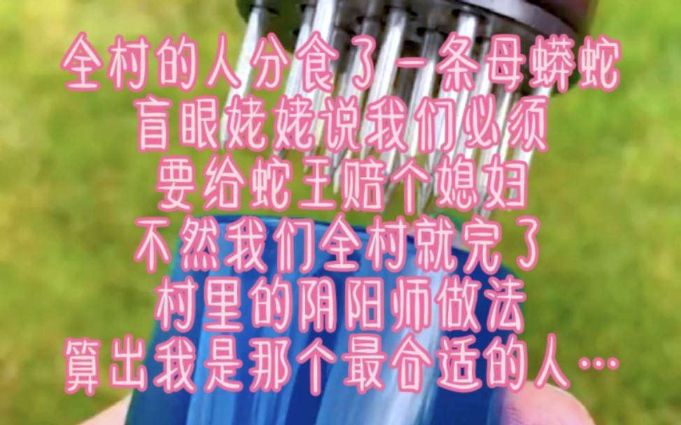 [图]村子里的人抓住了一条母蟒蛇，将其抓害后全村分食，盲眼姥姥说我们村子将会遭大灾，蛇王不会放过我们的，果然…