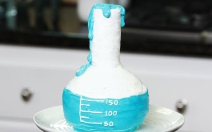 [图]【夜羯z搬运】Ro-化学烧瓶蛋糕-HOW TO MAKE A SCIENCE BEAKER CAKE - NERDY N