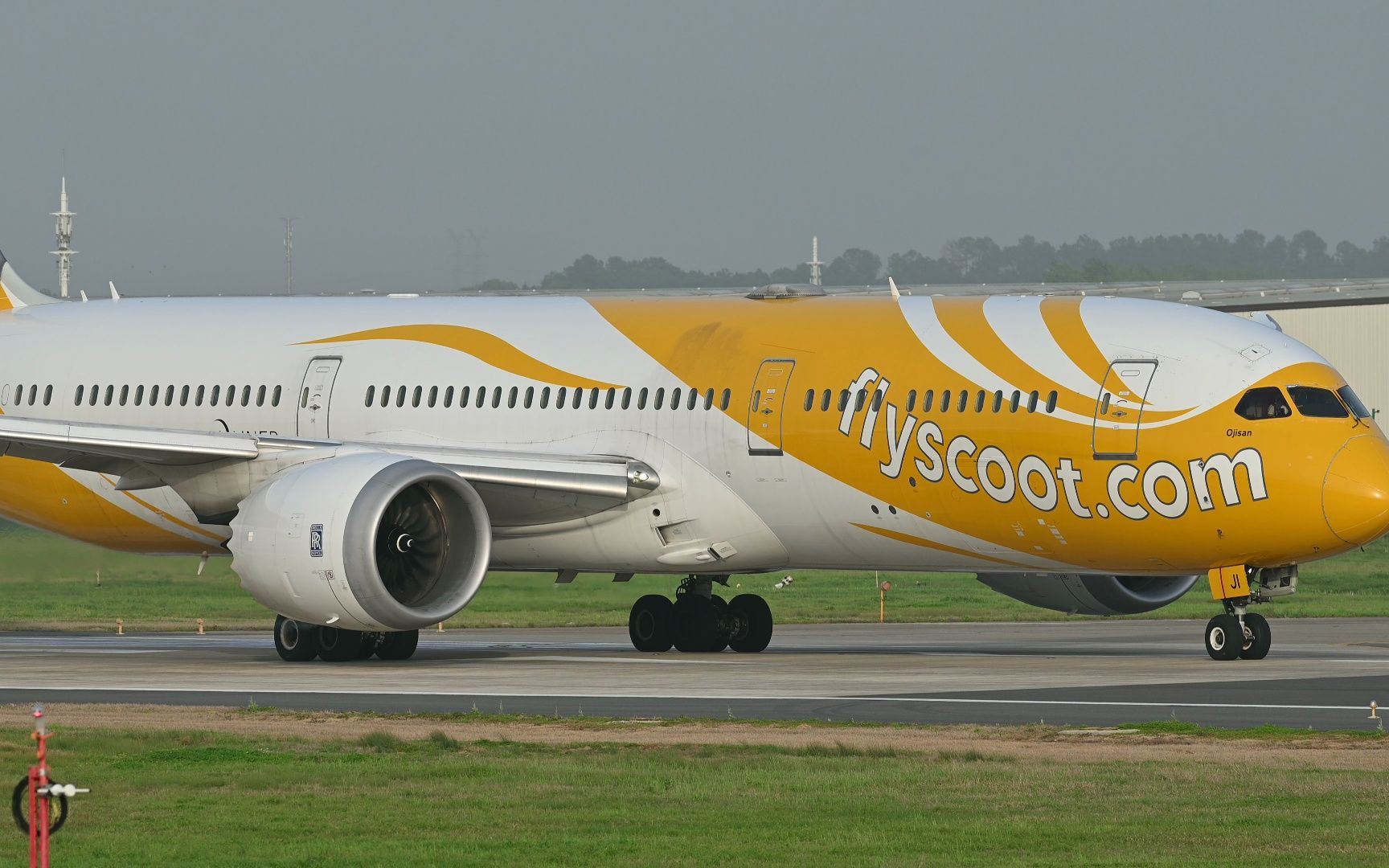 新加坡酷航787-9南京禄口国际机场起飞