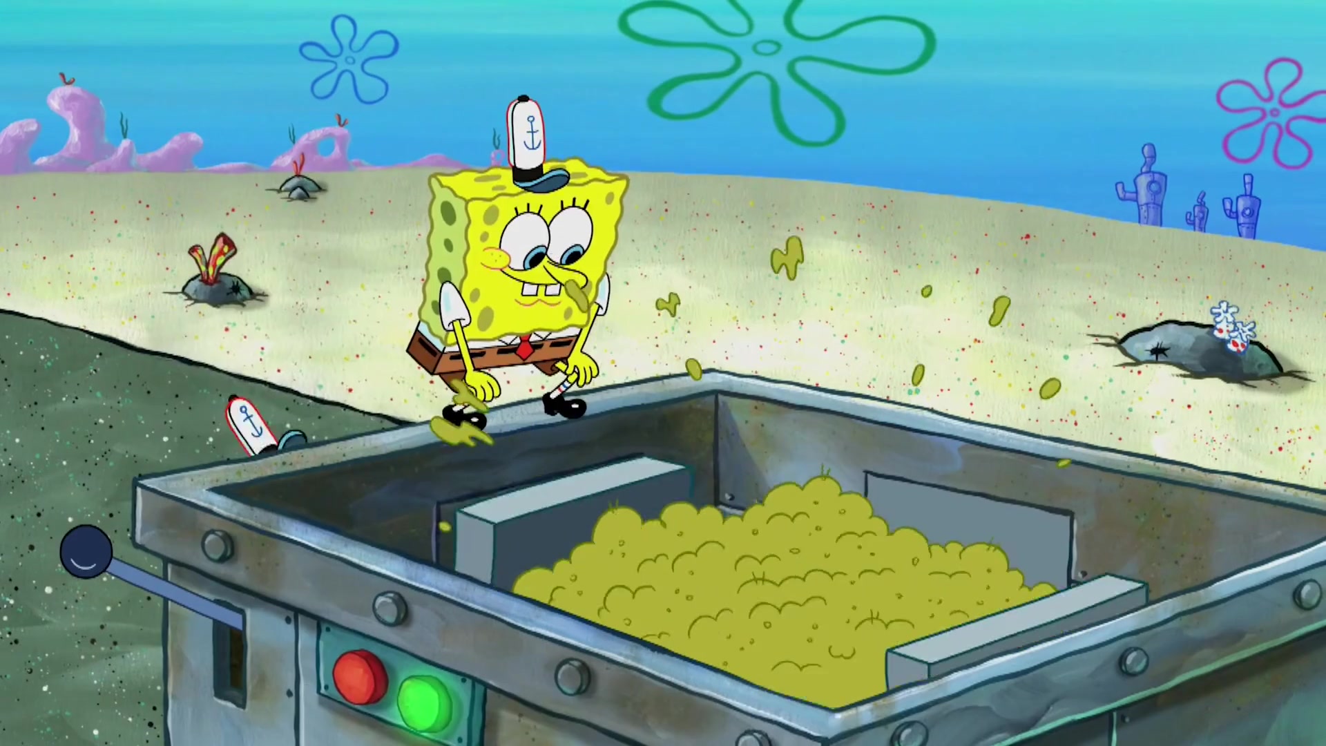 海绵宝宝:比奇堡垃圾大战一触即发,章鱼哥vs派总!