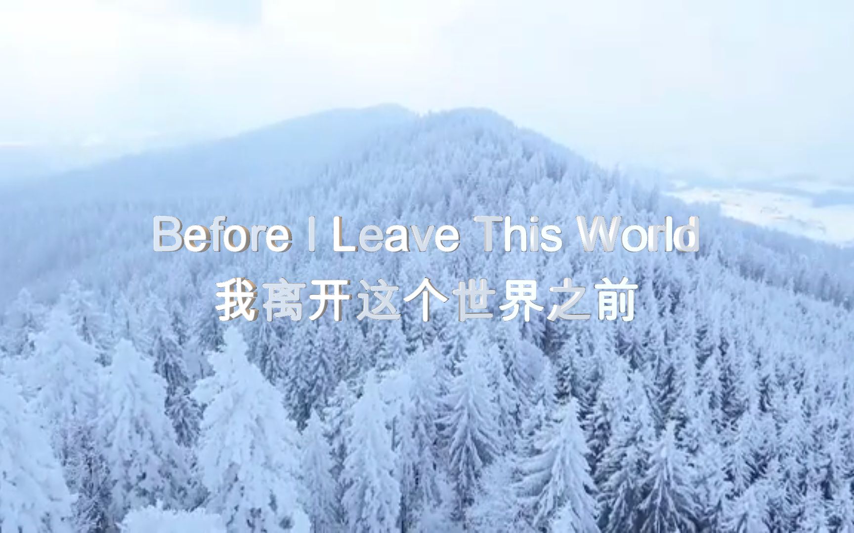 [图]史诗级纯音《Before I Leave This World -我离开这个世界之前》好震撼啊