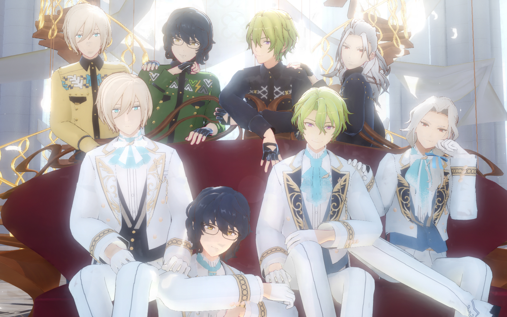 【偶像梦幻祭mmd】(元fine) 【模型&衣装配布】es 6周年live演唱会(伪