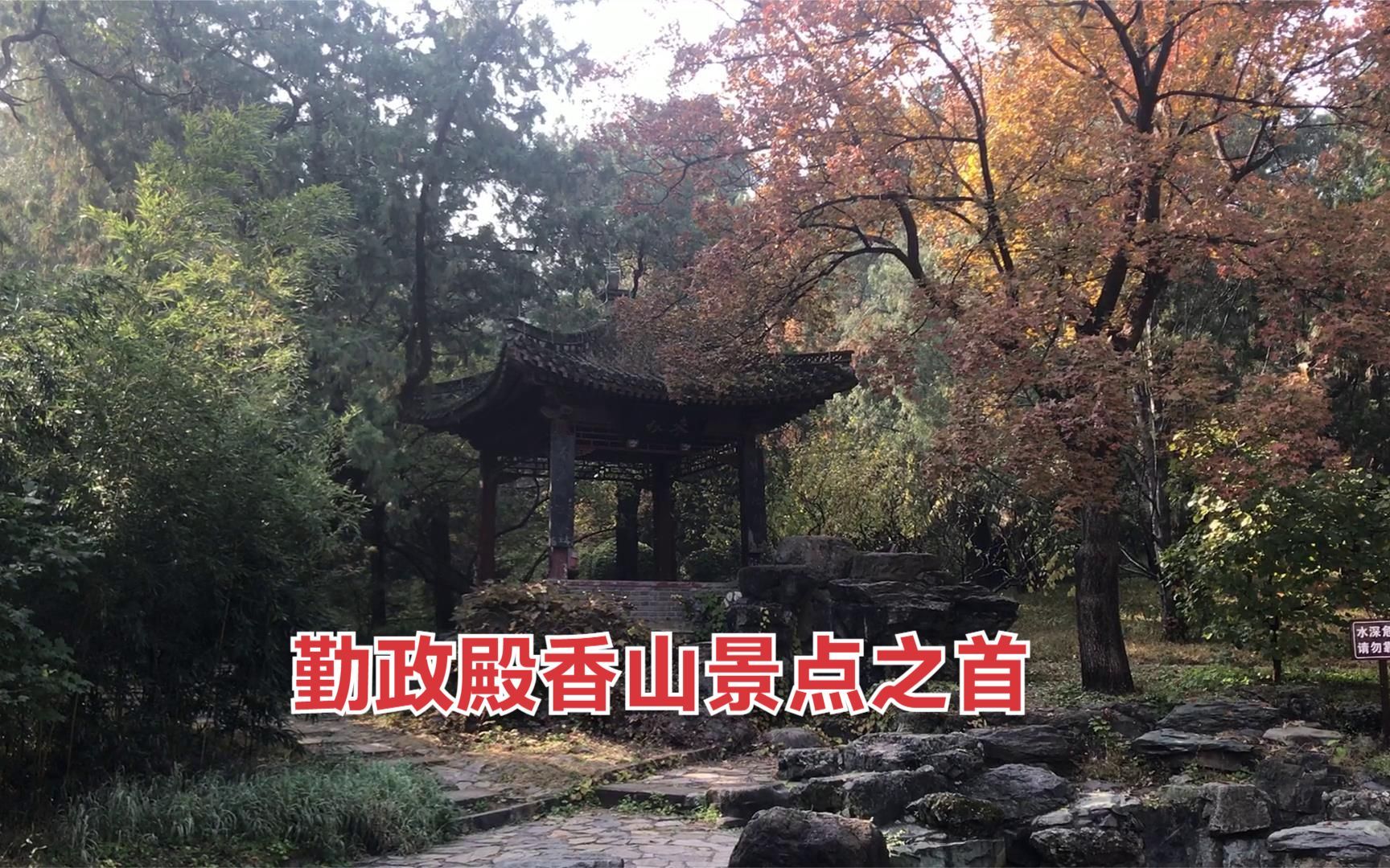 北京香山公园东门勤政殿右侧登山路线哔哩哔哩bilibili