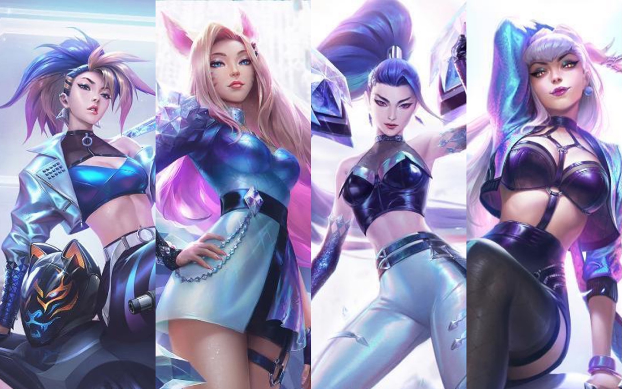 【英雄联盟】新皮肤 k/da all out!