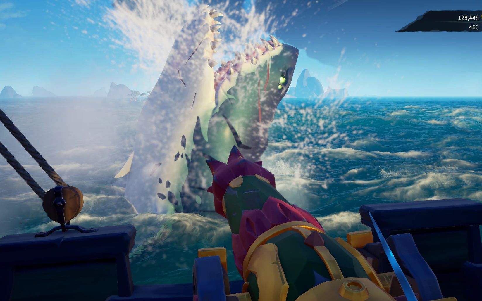 盗贼之海 分享一下我最开始第一次杀死鲨鱼的视频_哔哩哔哩 (゜-゜)つ