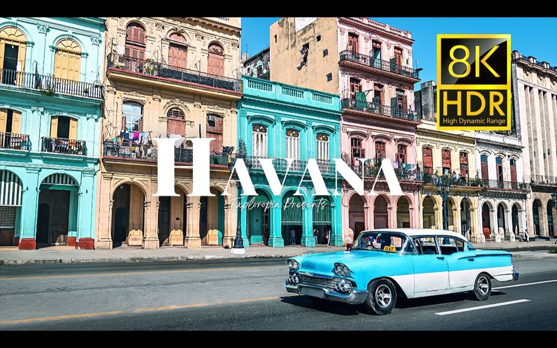 【4K航拍】古巴 哈瓦那 Havana, Cuba 𐟇谟‡𚥓”哩哔哩bilibili