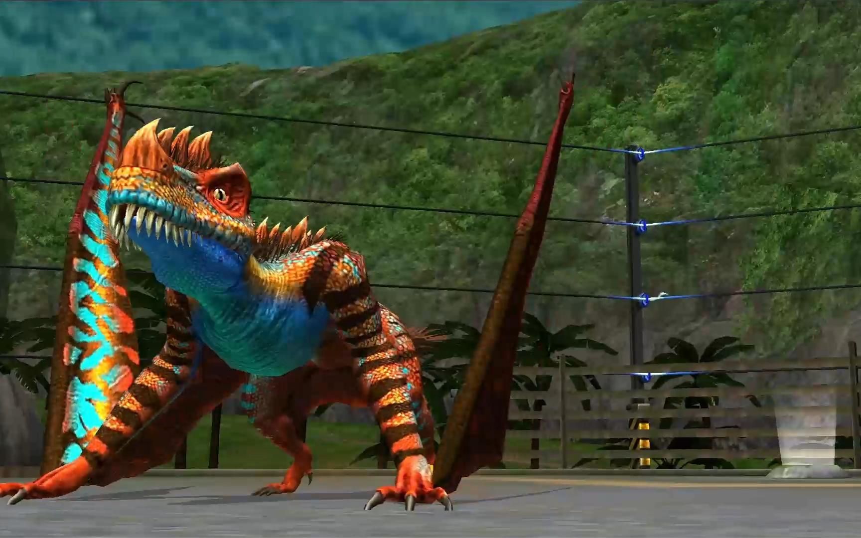 侏罗纪世界游戏:中棘齿兽对战异齿肉食盗龙,第二型暴虐迅猛龙