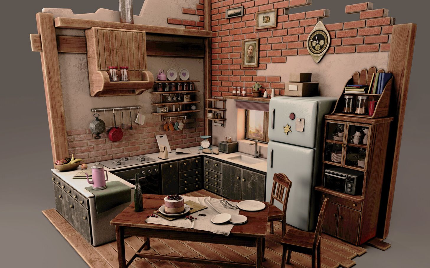 3dmax简单小房子3d模型教学-新手室内场景建模