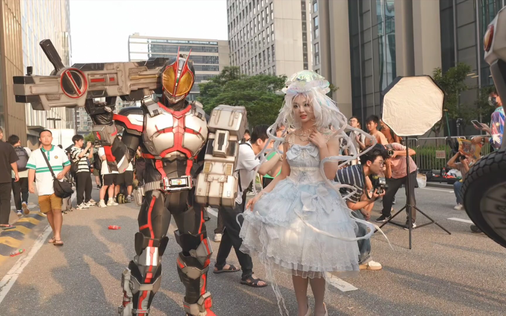 假面骑士555 cosplay 带着逛漫展