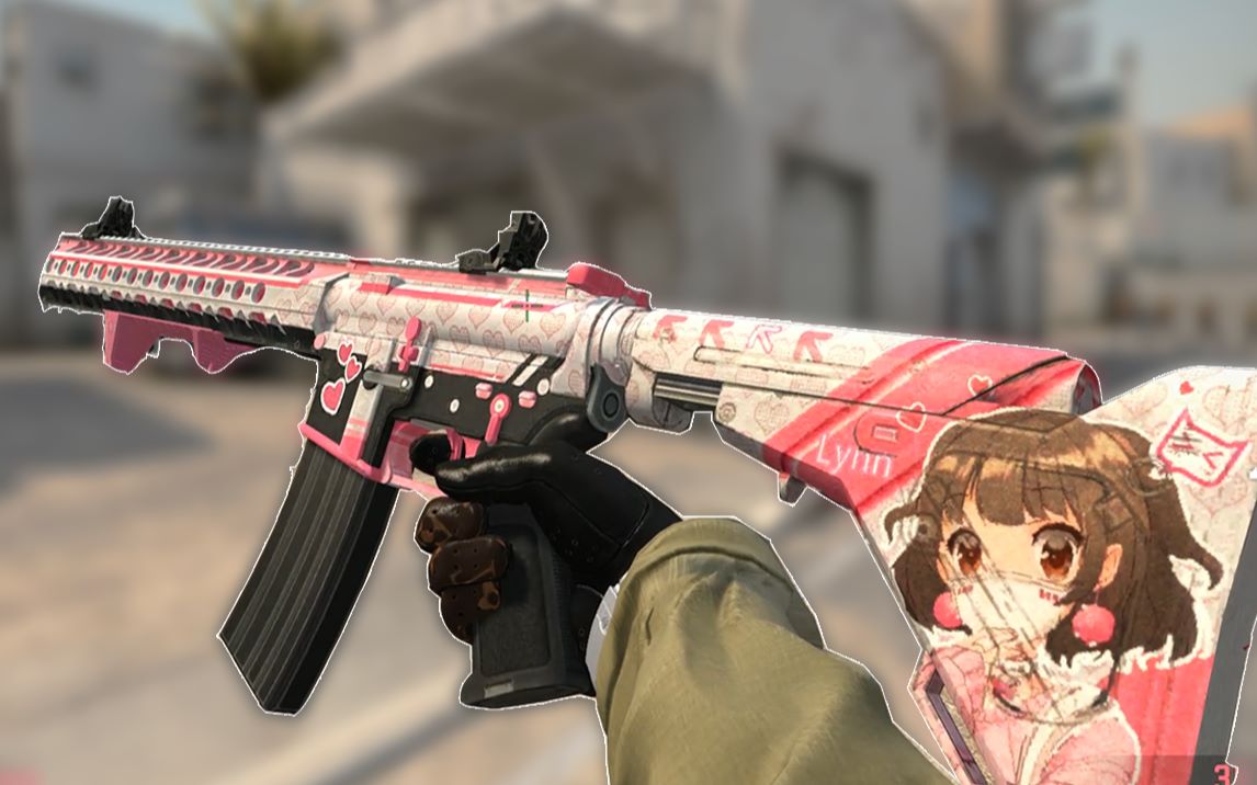 【csgo】猛男皮肤 粉红甜心lvoa-c步枪