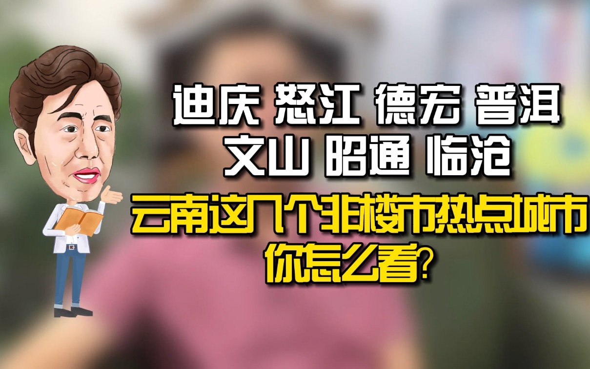 迪庆 怒江 德宏 普洱 文山 昭通 临沧,不过度解读房地产,发展产业、提升城市形象才是首要任务哔哩哔哩bilibili