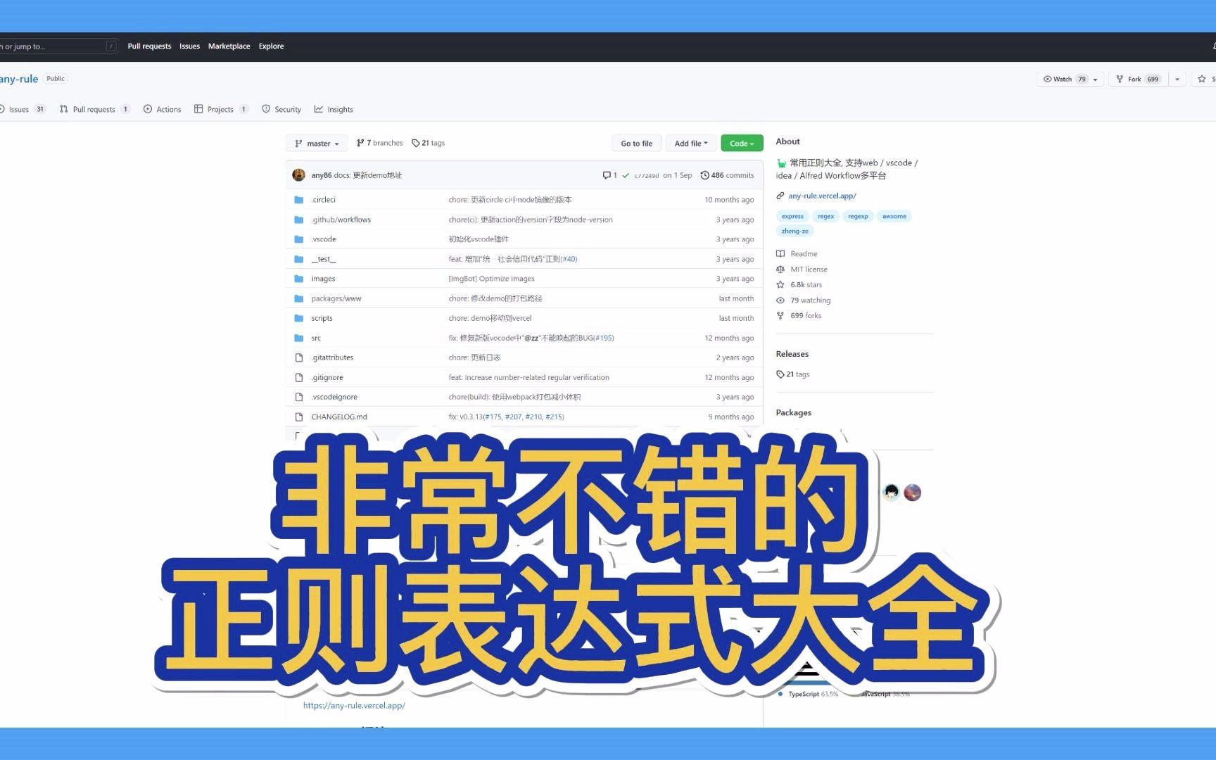 【开源推荐一百四十四期】anyrule 正则大全 支持web在线 / vscode / idea / Alfred Workflow多平台.哔哩哔哩bilibili