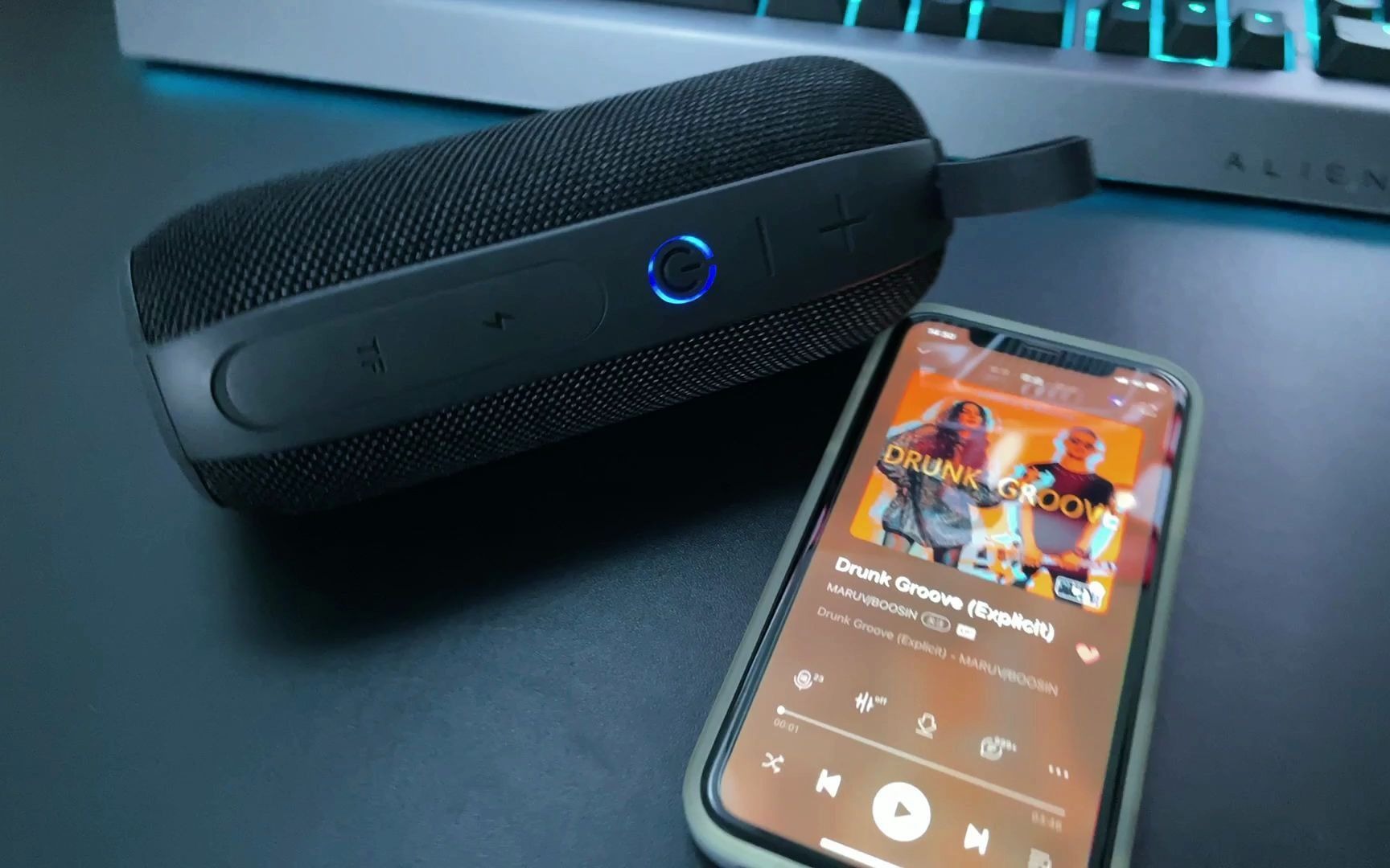 泡水30分钟不受影响sanagm8p户外无线蓝牙音箱防尘防沙防摔防水