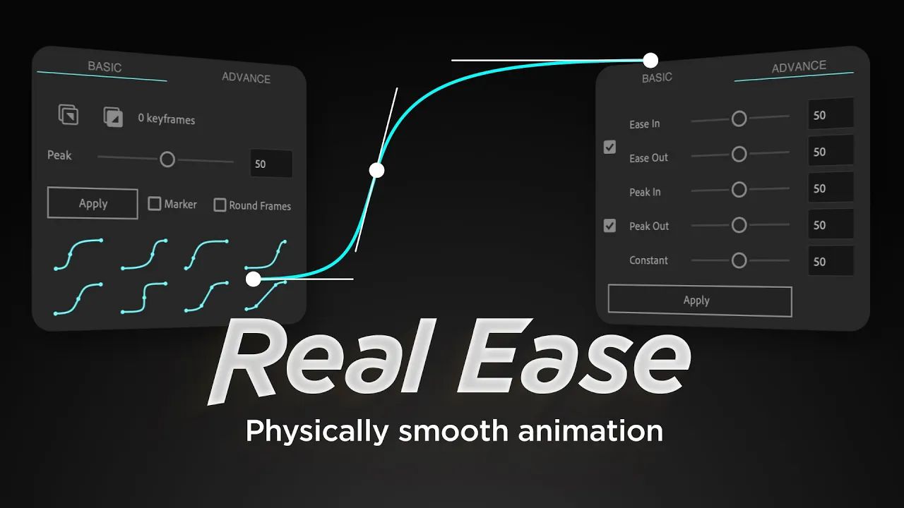 【AE脚本】流畅平滑关键帧曲线缓入缓出动画脚本插件 Real Ease v1.0 汉化版Real Ease v1哔哩哔哩bilibili