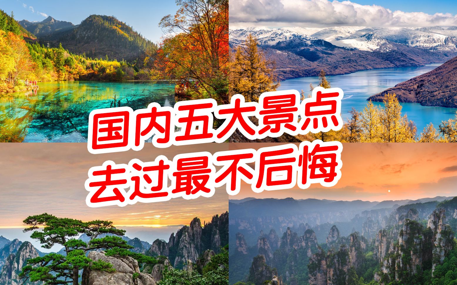 国内五大旅游景点,去过之后最不后悔?哔哩哔哩bilibili