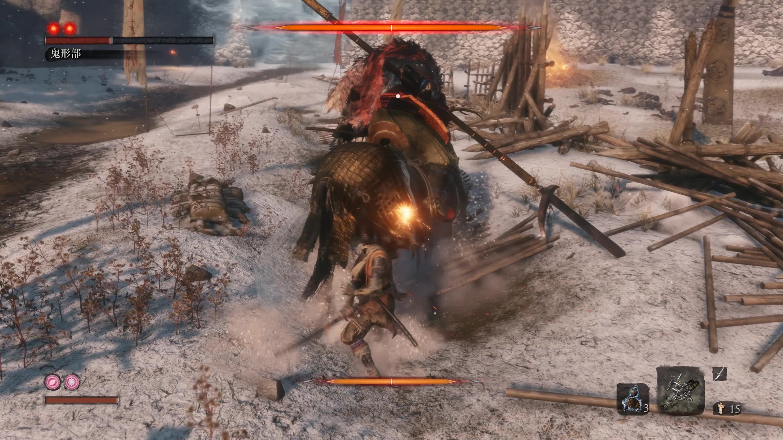 打游戏的鸡崽只狼全boss攻略视频boss鬼形部讨伐