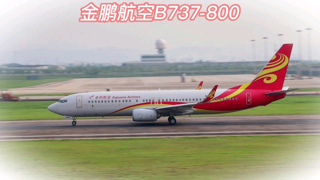 金鹏航空波音737800起飞哔哩哔哩bilibili