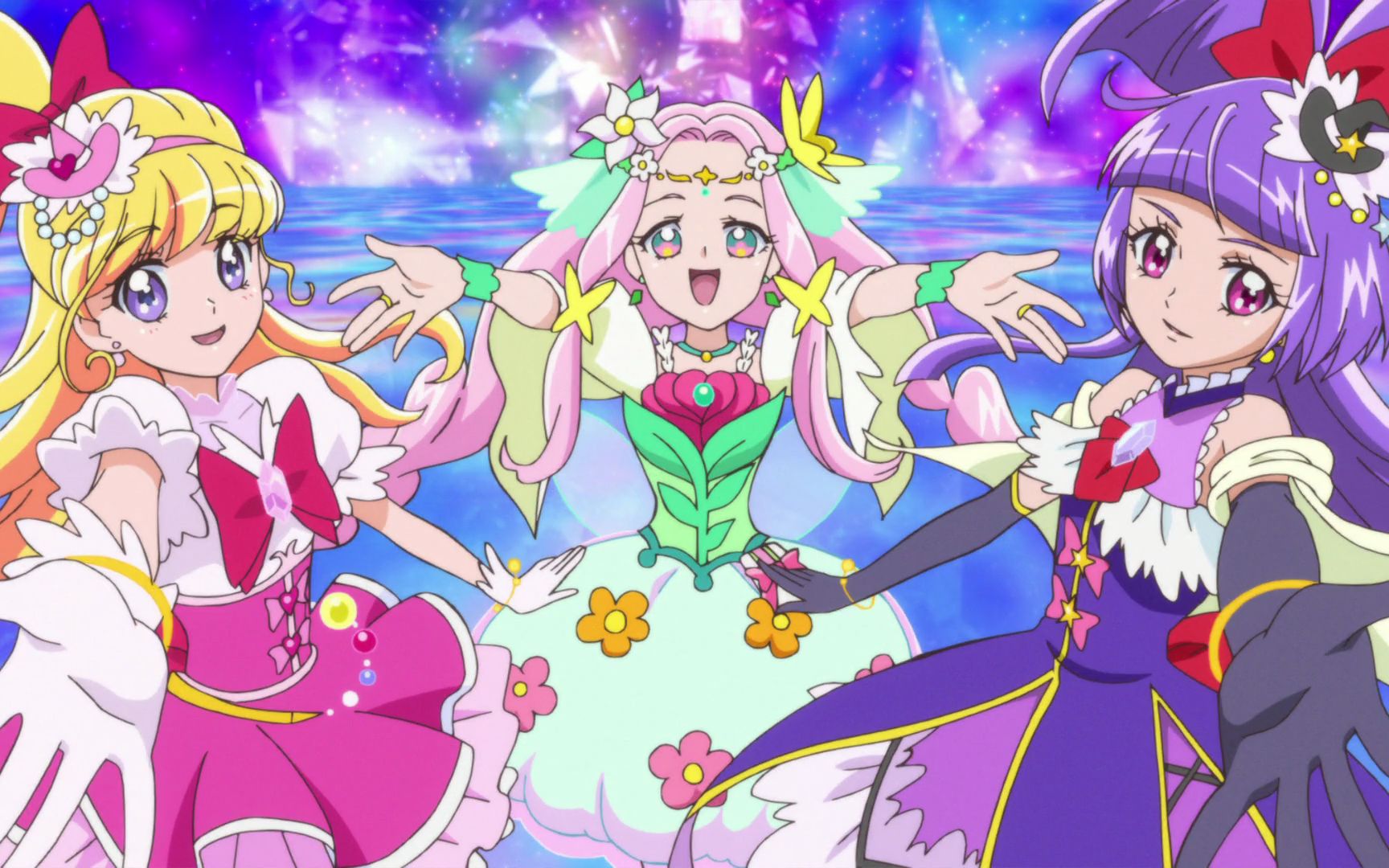 [图]【4K】 魔法使光之美少女！~OP「Dokkin♢魔法つかいプリキュア！」