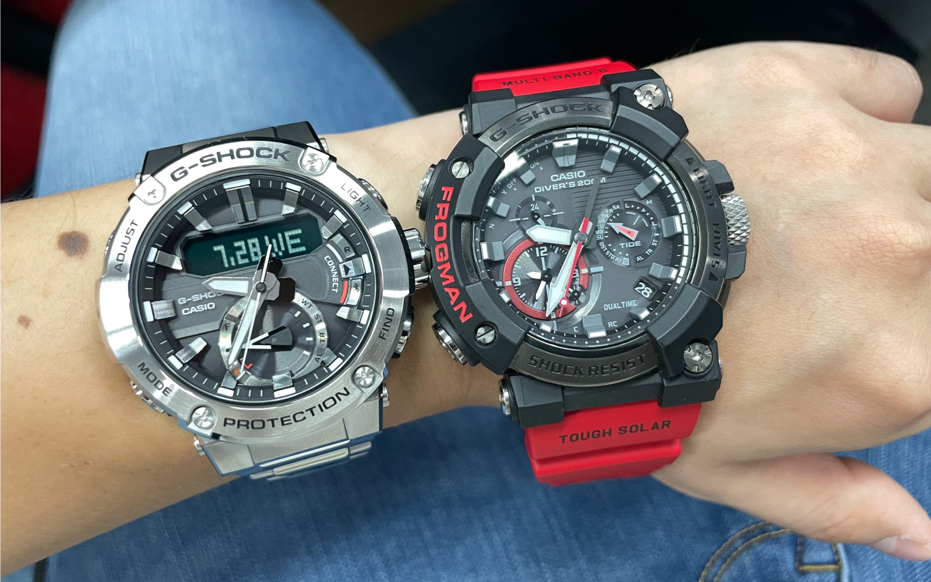 卡西欧蛙人vs gstb200指针闪避_哔哩哔哩_bilibili