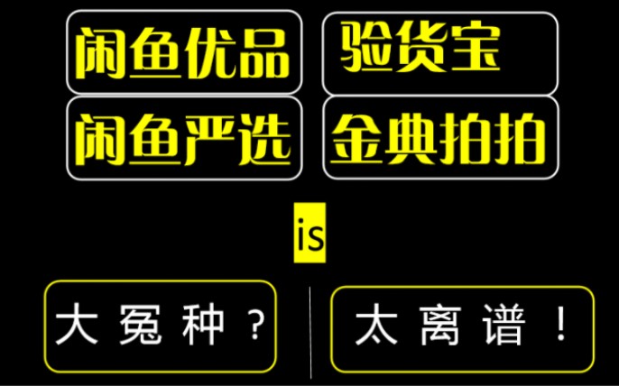 太离谱了!数码严选,闲鱼优品!!哔哩哔哩bilibili