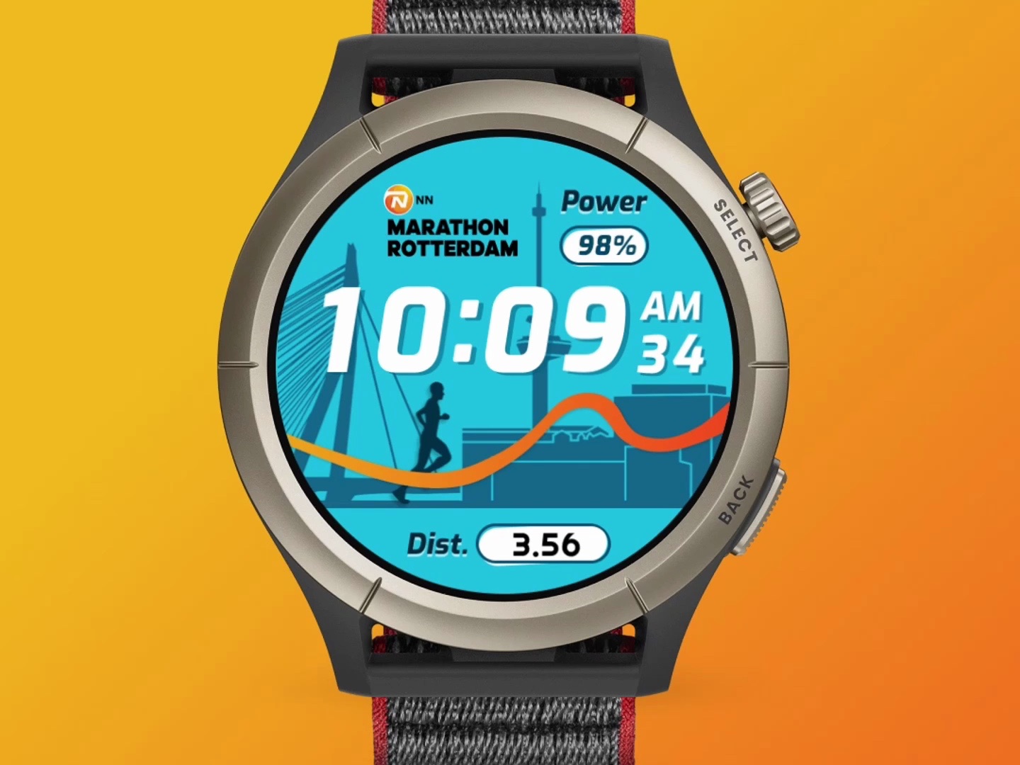 华米amazfit即将发布的几款2024鹿特丹马拉松赛事表盘