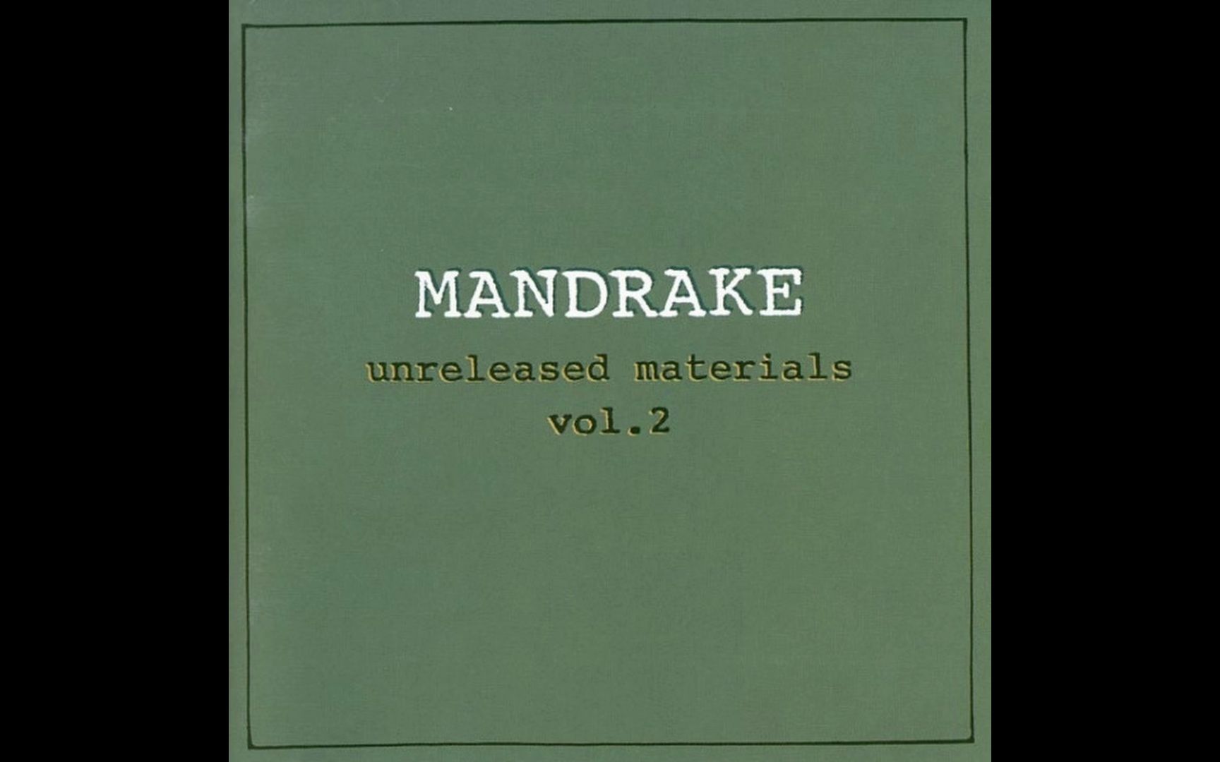 【前卫摇滚/交响前卫】Mandrake  Unreleased Materials, Vol. 2哔哩哔哩bilibili