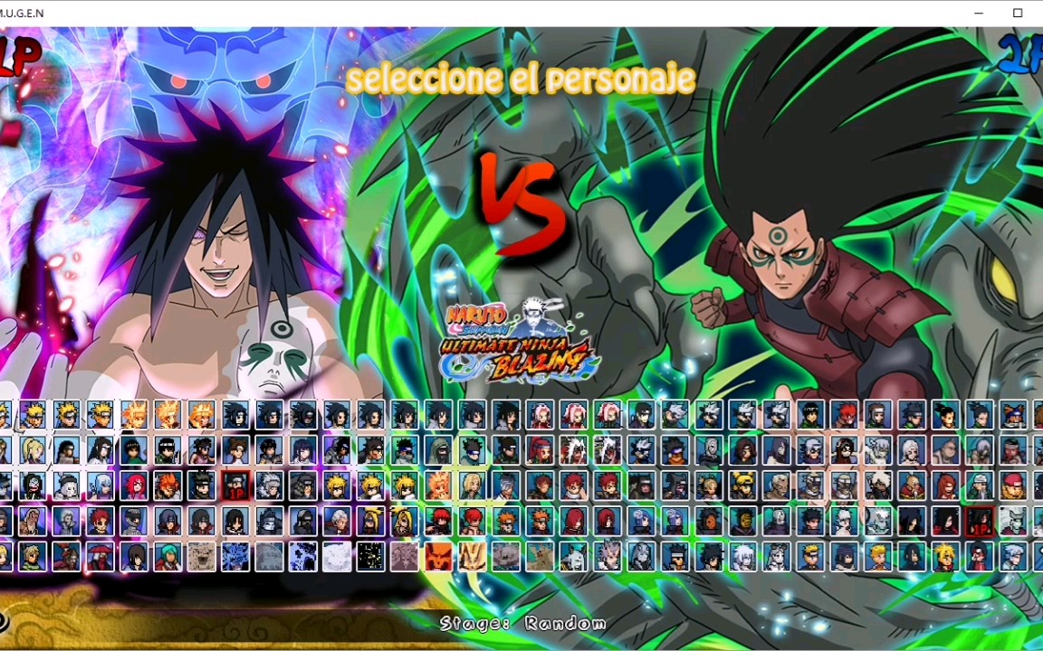 火影忍者mugen,(整合)选人界面的人物贴图很漂亮.