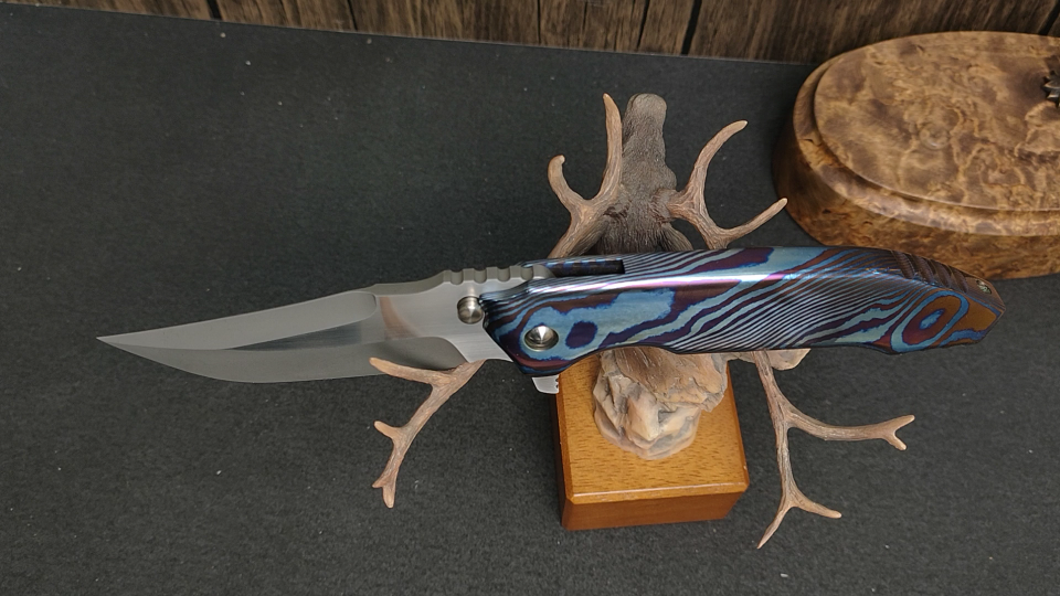 每日鉴赏-加拿大著名战术定制刀匠peterrassenti作品唯一款