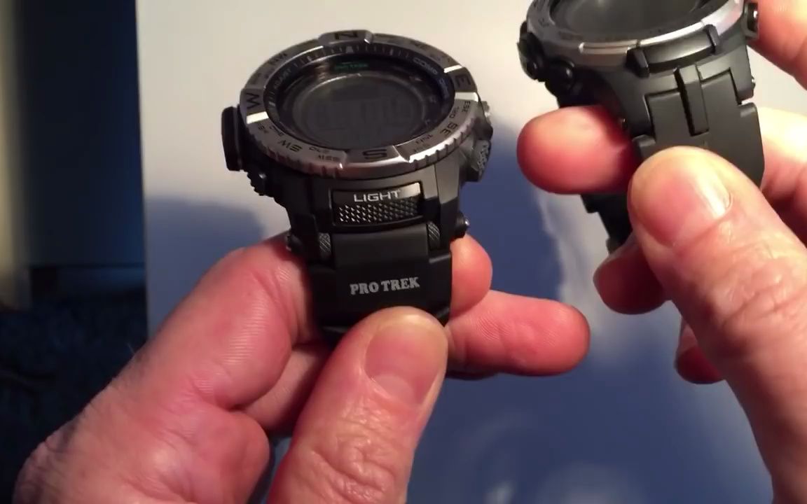 Casio ProTrek PRW3500 vs PRW3100卡西欧登山表老款对比哔哩哔哩bilibili