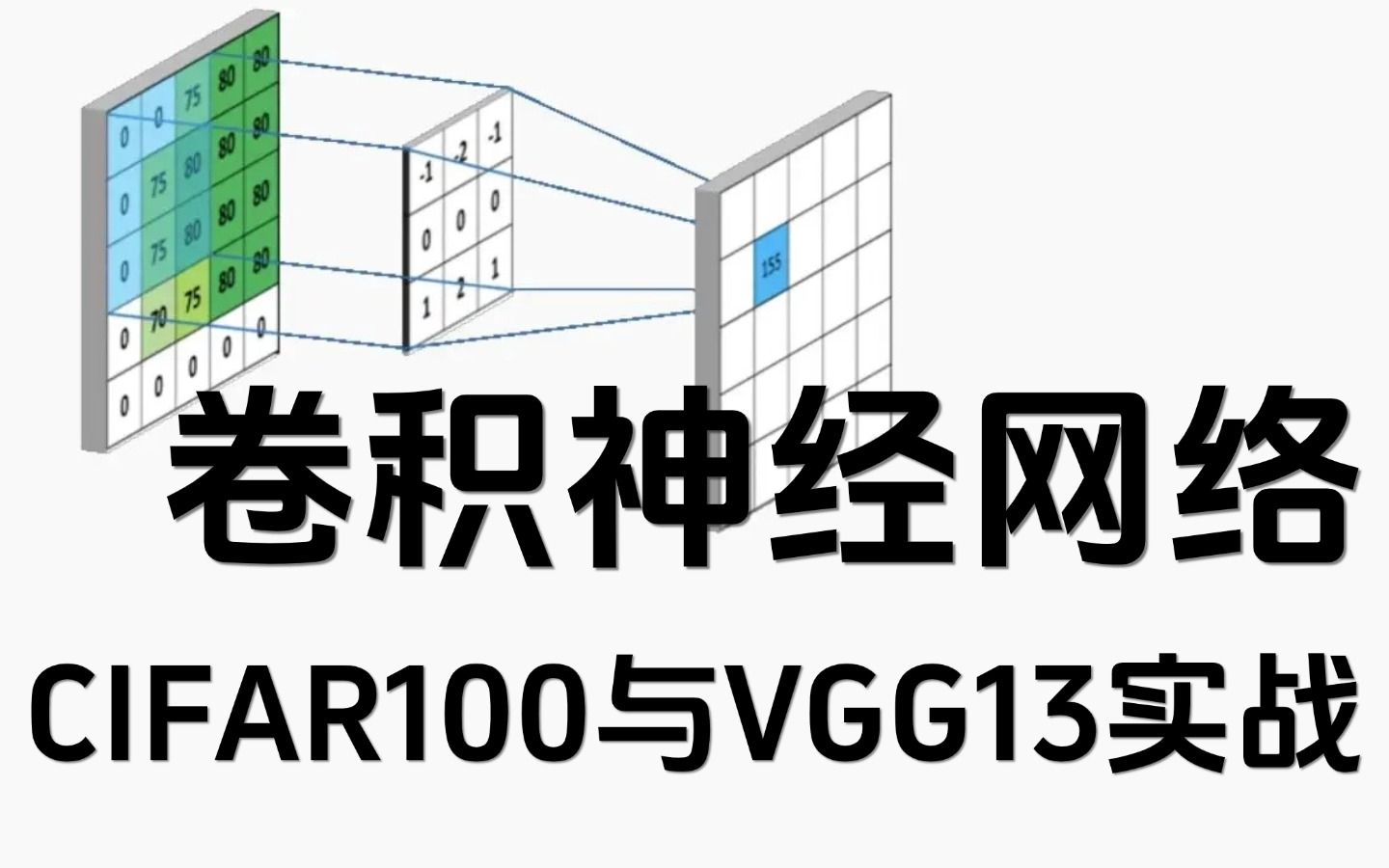 基于卷积神经网络的CIFAR100与VGG13实战哔哩哔哩bilibili