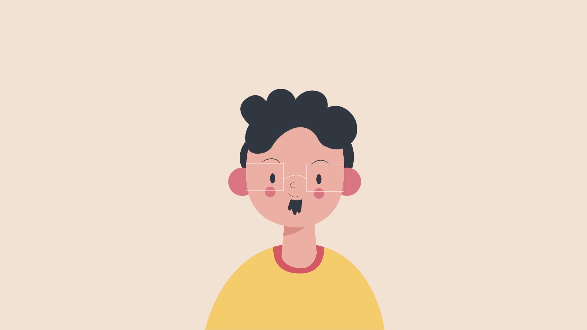 ae动画临摹男士转头