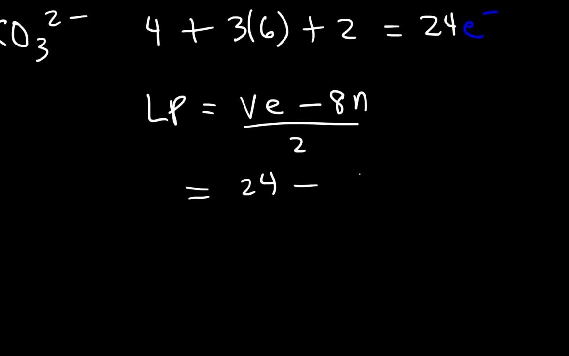 路易斯结构式3Resonance Structures共振结构哔哩哔哩bilibili