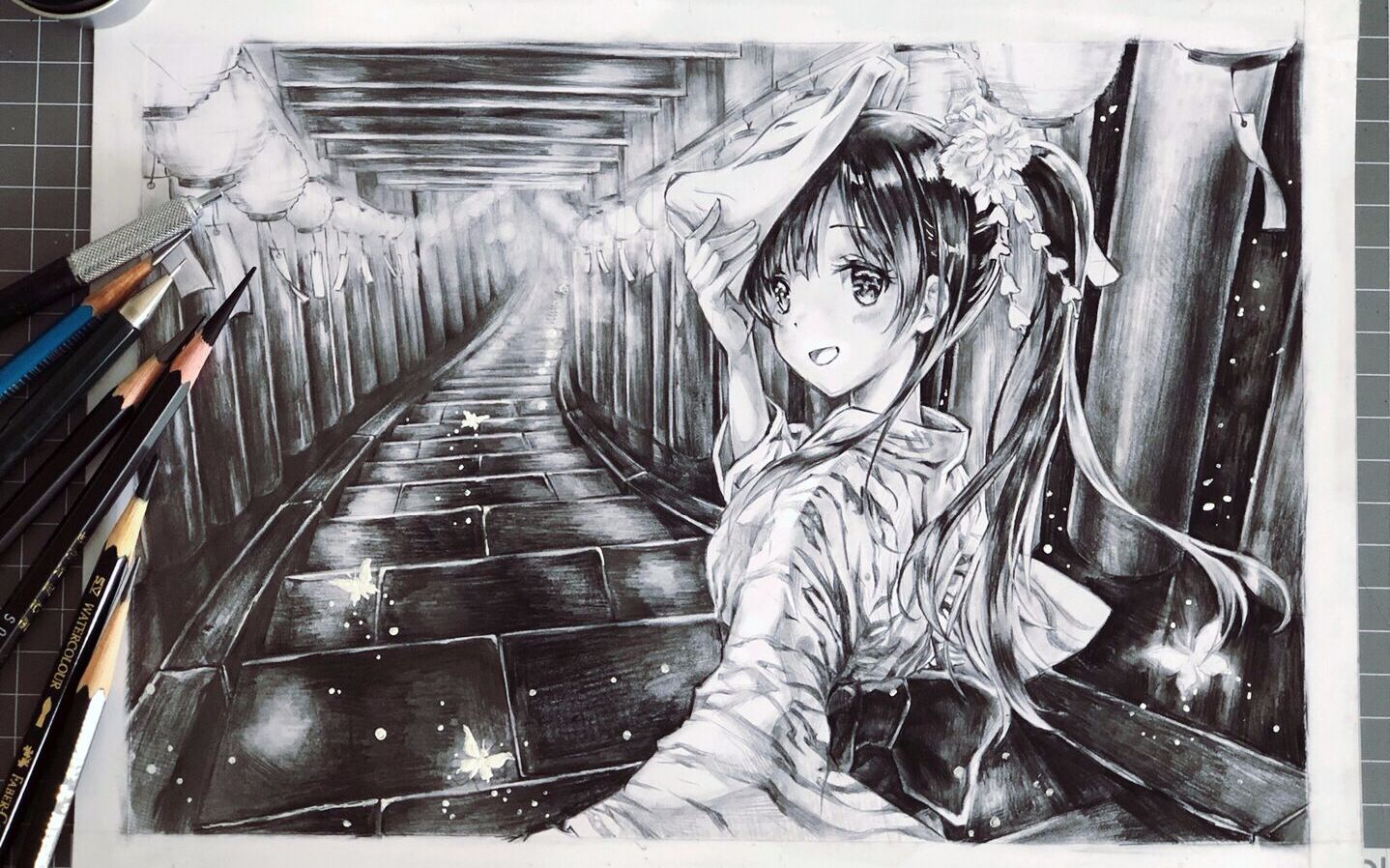 【小楼】各种铅笔画张hiten的图吧 手绘 #创作新秀奖