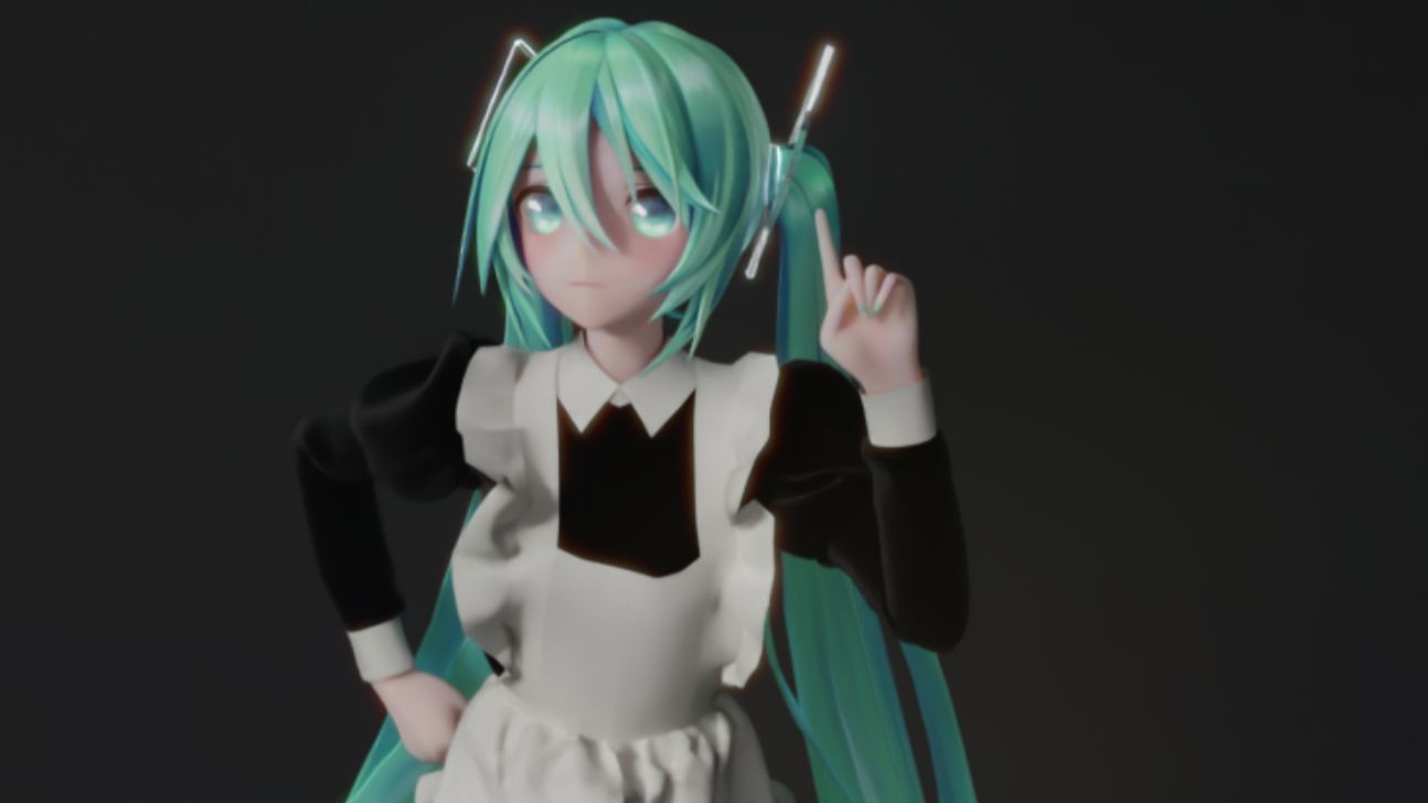 [MMD 初音ミク] 拼凑的断音