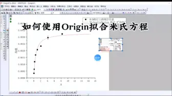 Download Video: 使用origin如何拟合米氏方程①