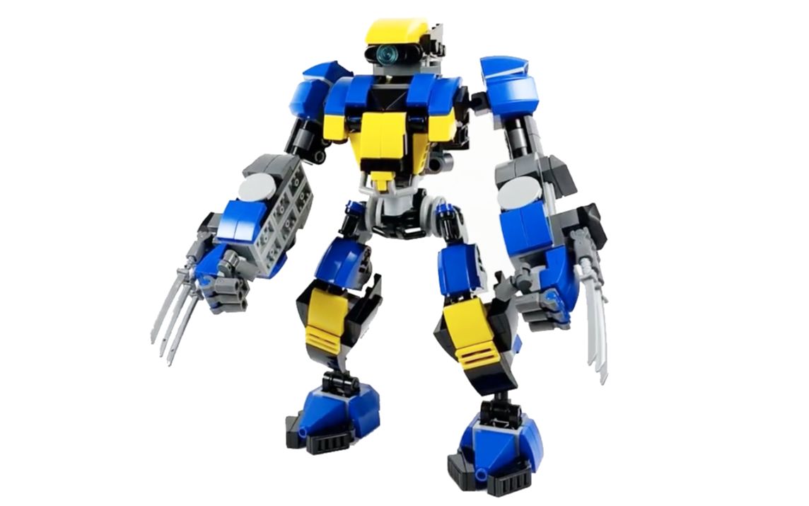 乐高moc作品 x战警金刚狼机甲套装