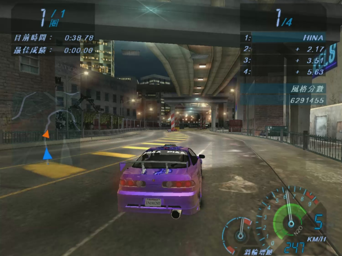 极品飞车7地下狂飙 飙风模式全流程 第十四段 冰川日菜击垮艾迪之路