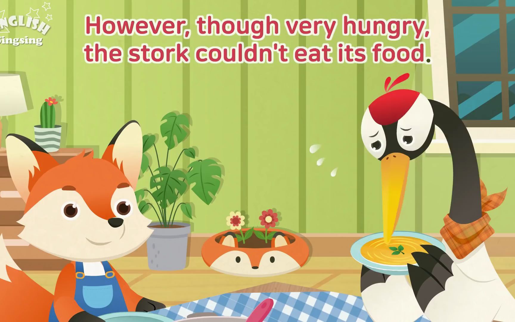 the fox and the stork - fairy tale - english stories