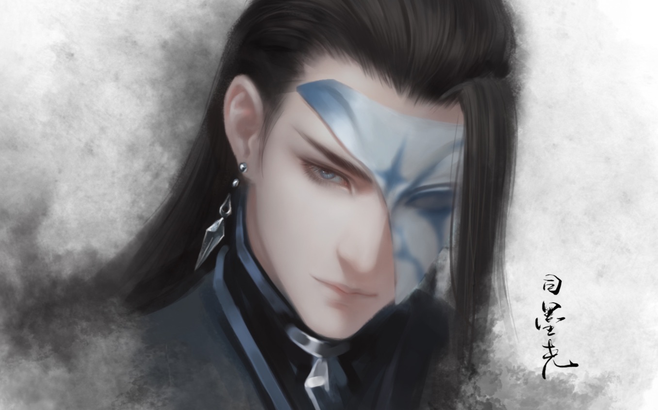 ps绘画〕《剑网三唐门炮哥》速涂绘画全过程