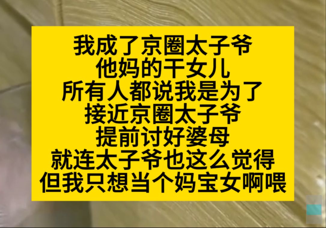 我成了太子爷他妈的干女儿,所有人都以为我要接近他太子爷,可我只想当妈宝女!小说推荐哔哩哔哩bilibili