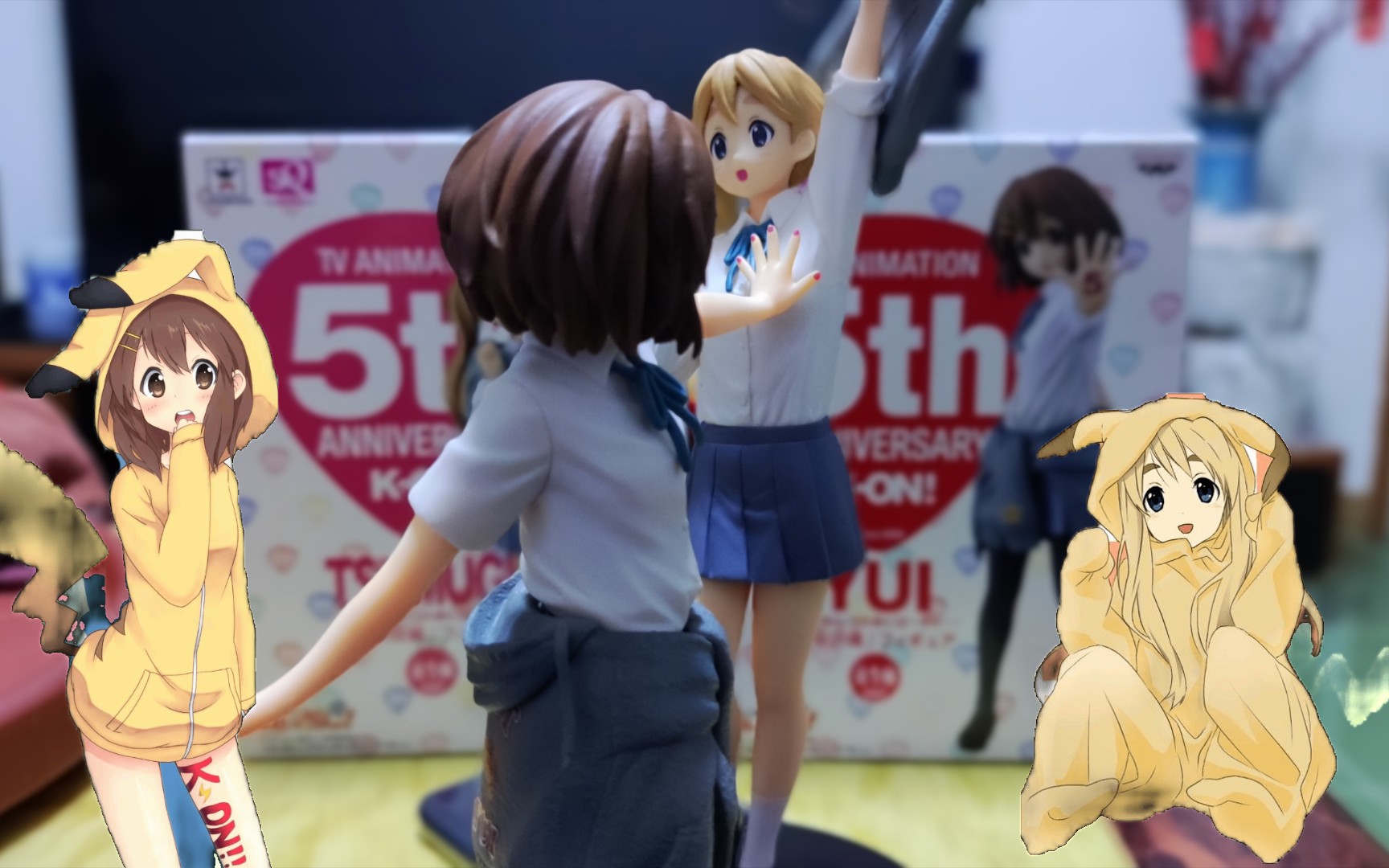 《轻音少女》平泽唯 琴吹紬的手办开箱