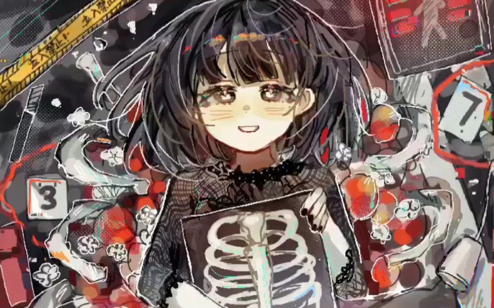 【绘画过程】来玩名为乙女解剖的游戏吧-白发绿瞳厨-白发绿瞳厨-哔哩