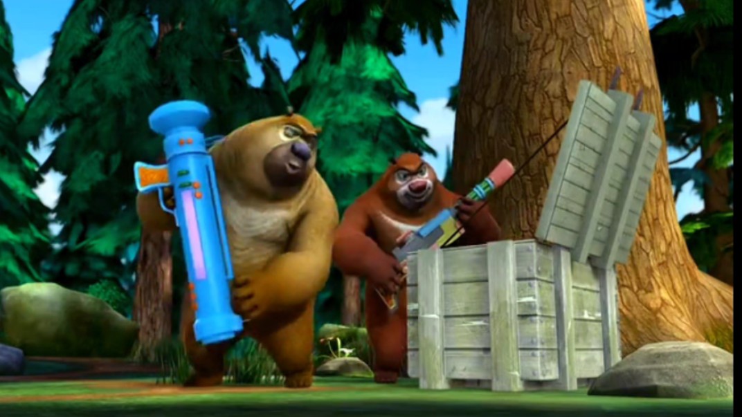 【熊出没】环球大冒险 第24集《军火争夺战》老版修复