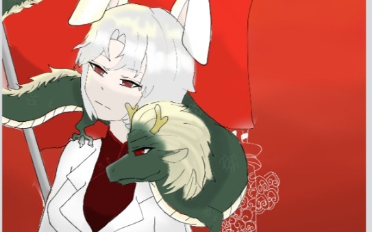 国庆快乐(那兔拟人)