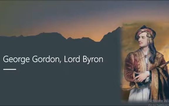 【诗歌鉴赏】乔治拜伦(George Gorden, Lord Byron)哔哩哔哩bilibili