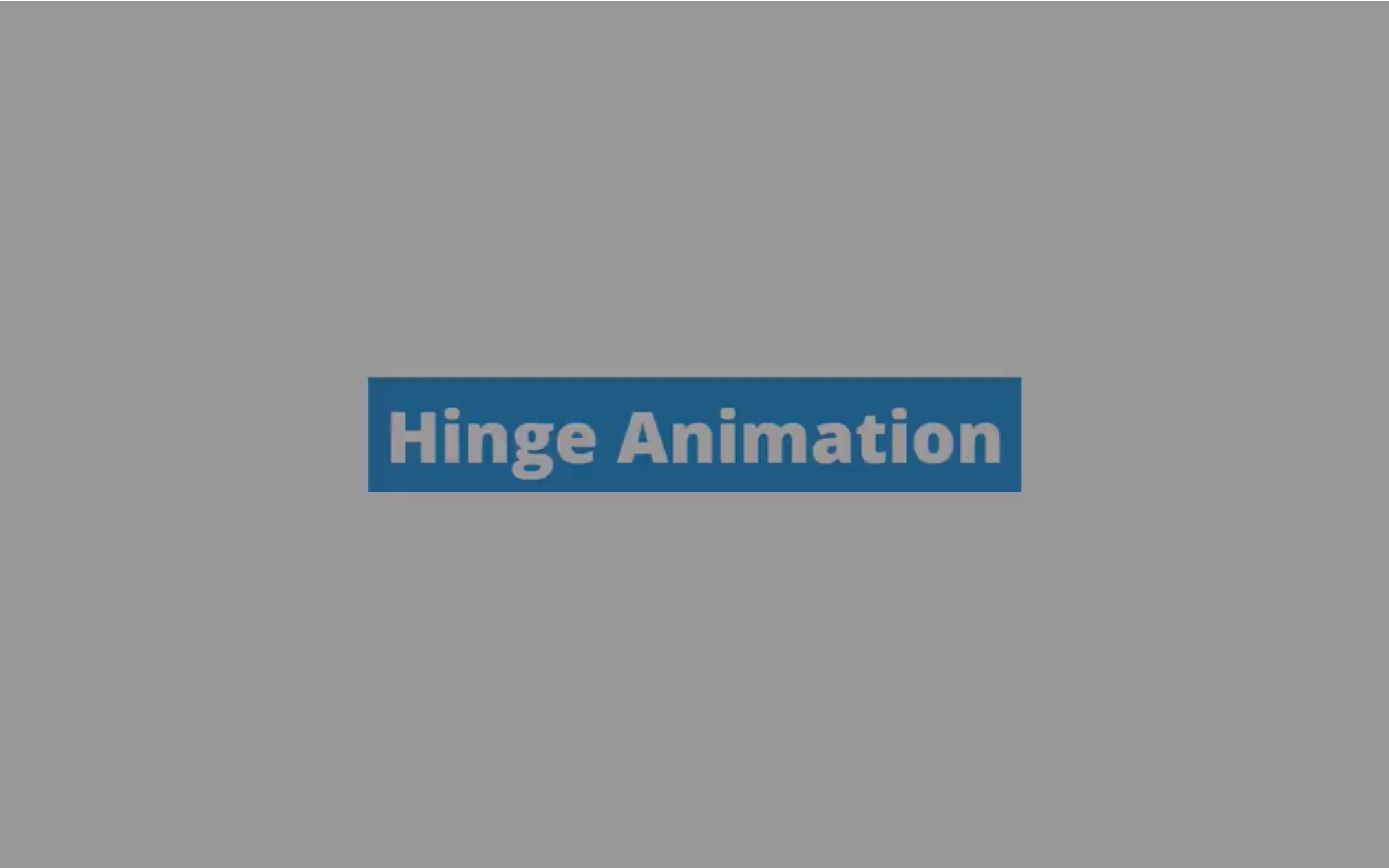 CSS 简单的 hinge 动画哔哩哔哩bilibili