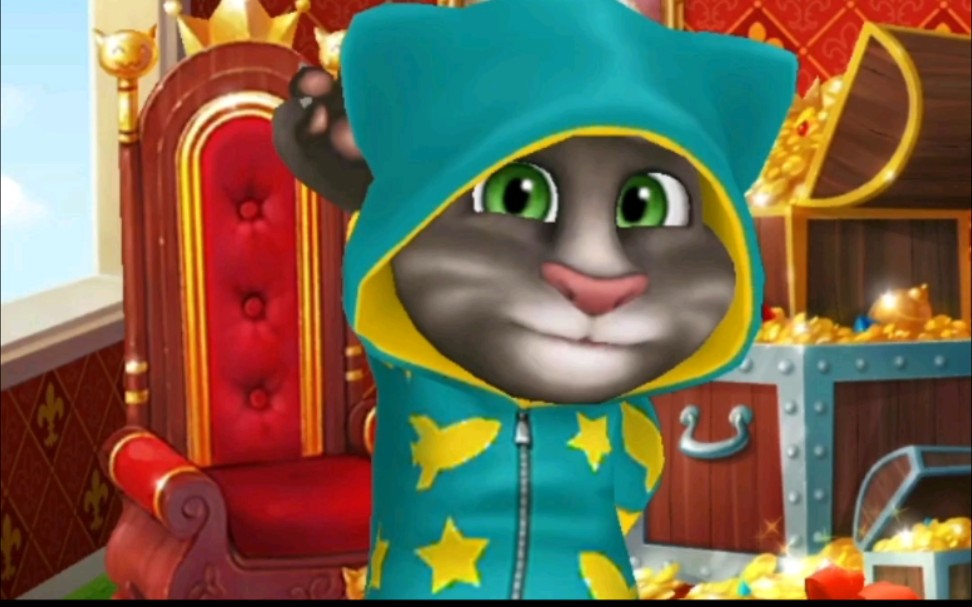 汤姆猫祝小朋友们节日快乐