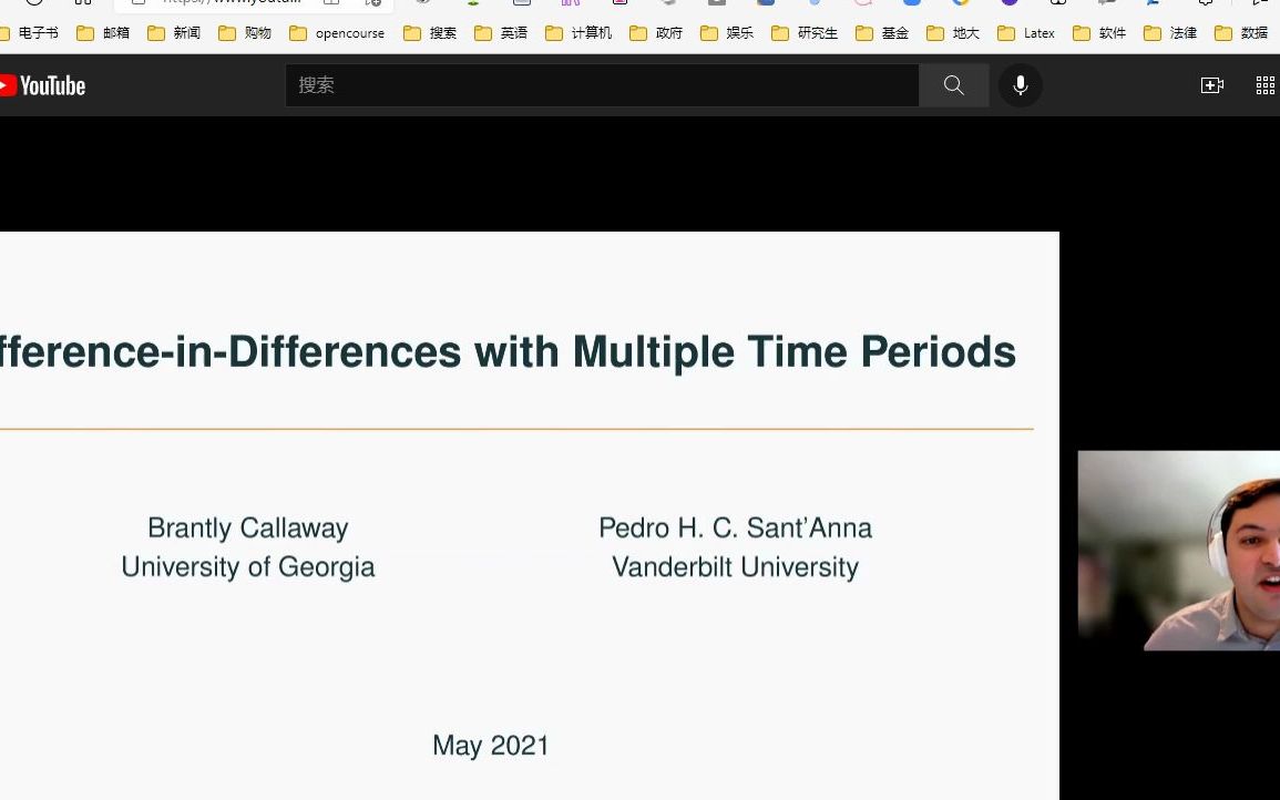 多期DID研究新进展ro H.C. Sant'Anna DifferenceinDifferences with Multiple Time Periods哔哩哔哩bilibili