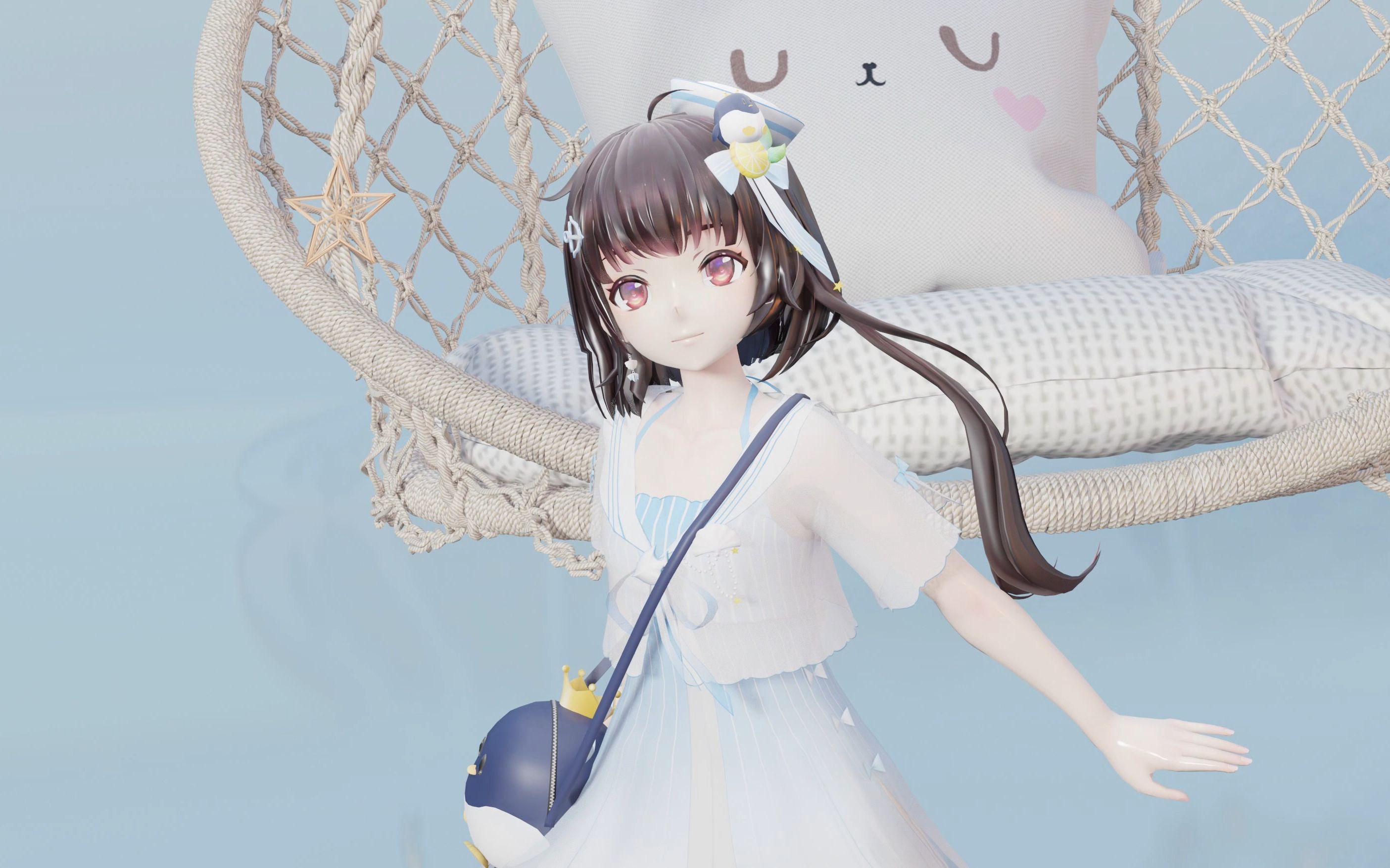 泠鸢mmd恋爱循环, 看是有腿的冷鸟