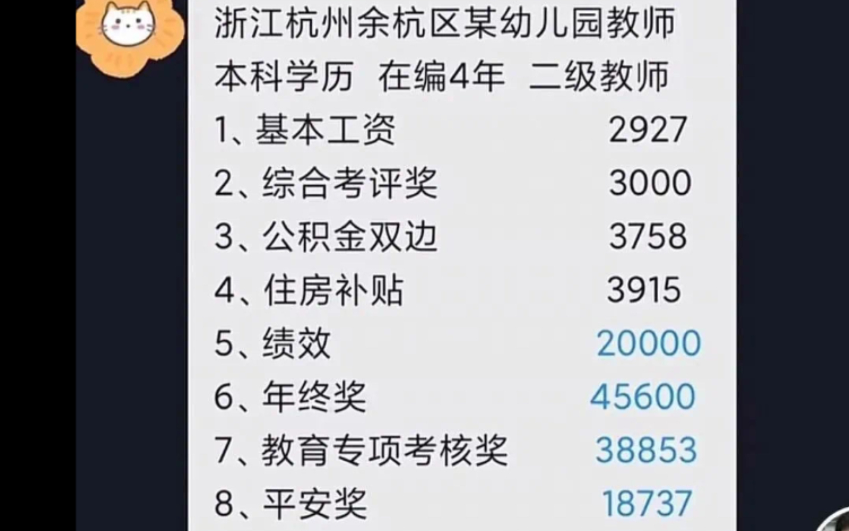 1张杭州幼儿园老师“天价”工资单火了,暴露高手做事的法则哔哩哔哩bilibili